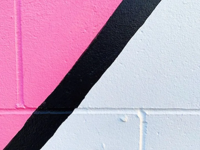 Geschilderde patroon muur