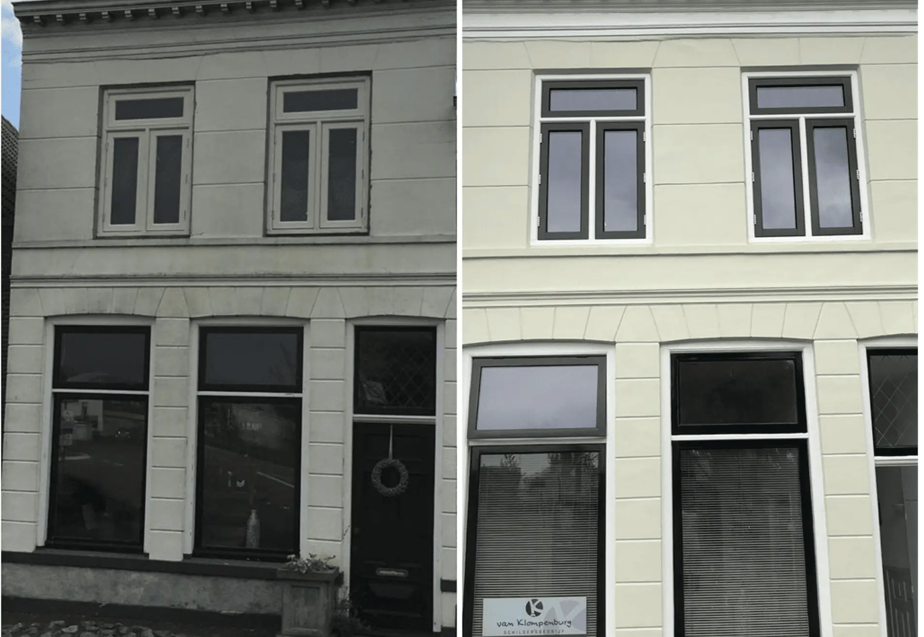 Voor en na schilderwerk